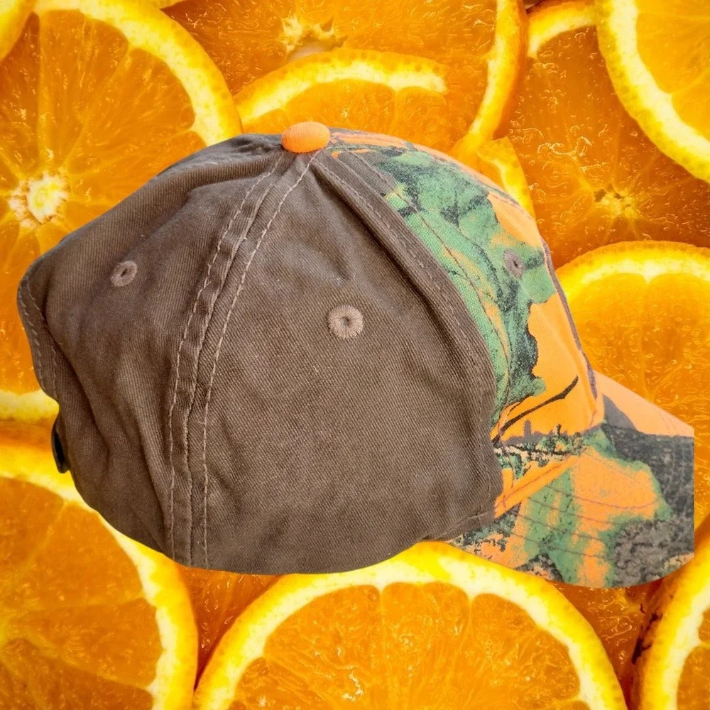 RAM Truck Camo Orange Green Baseball Cap Hat Adjustable Strap‎ Men